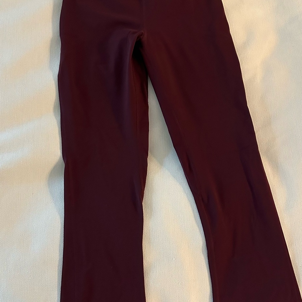 LULULEMON Burgundy FLARED leggings